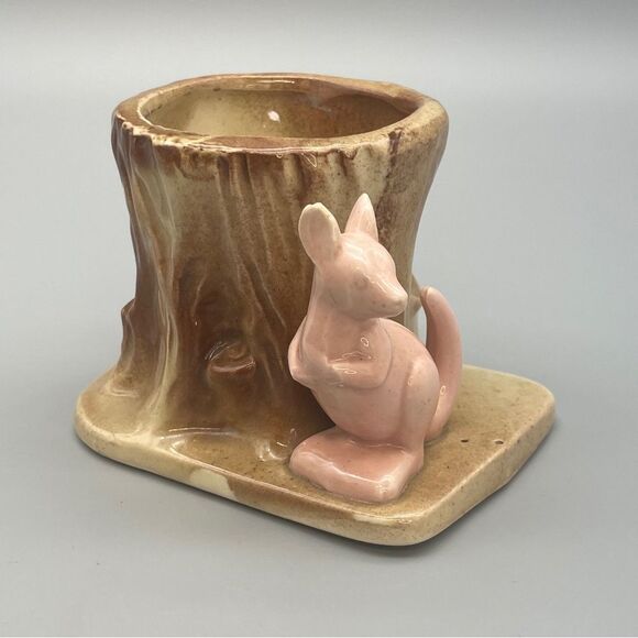 Vintage Kangaroo and Log Planter Morton Pottery 1950s - Picture 2 of 10